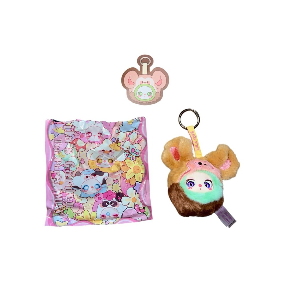 Liila's Garden Tea Party Mini Pendant Plush Open Box Confirmed Kiwi Monkey